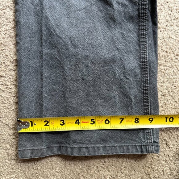Dickies Pants Mens 40x29 High Rise Carpenter Straight Leg Grey Canvas - Picture 12 of 13